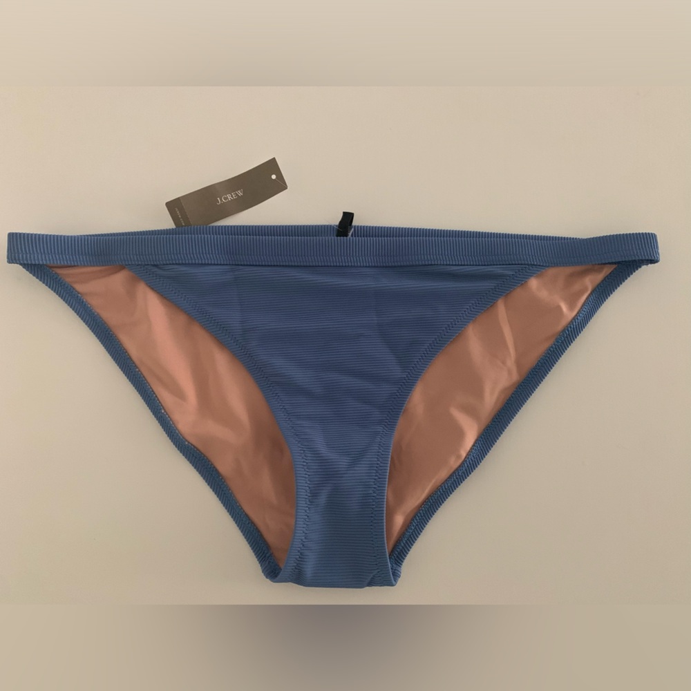 (FREE W/ ANY PURCHASE) J.Crew Ribbed Trim Hipster Bikini Bottom NWT